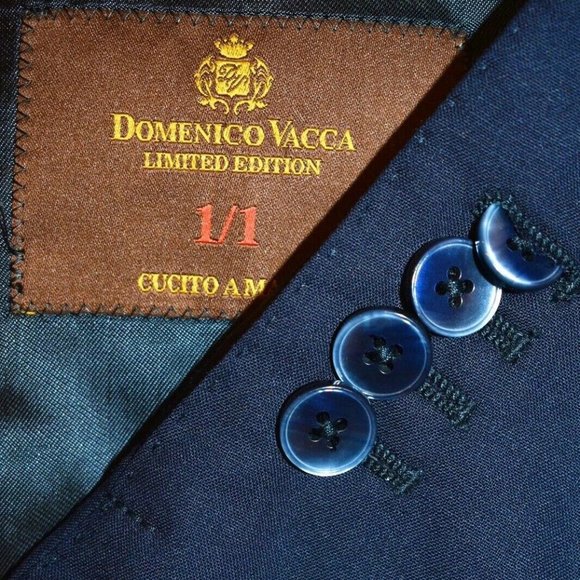 NWOT 46R Domenico Vacca 1/1 Limited Navy BLAZER - Picture 1 of 10